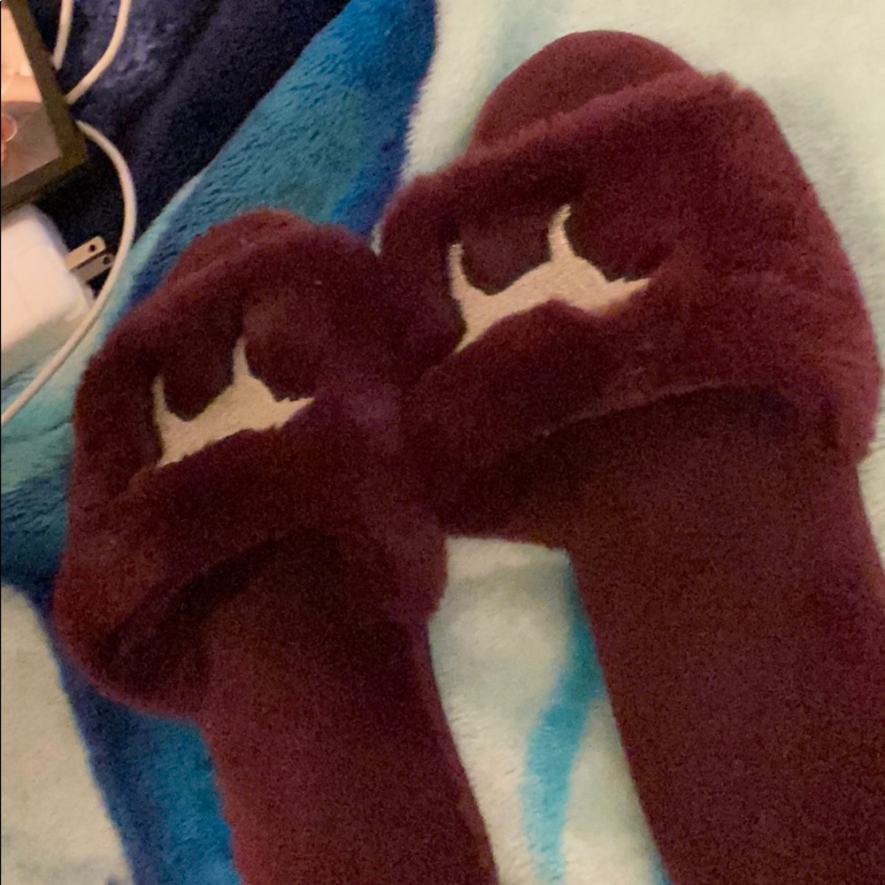 Fuzzy Pink slippers!!!
